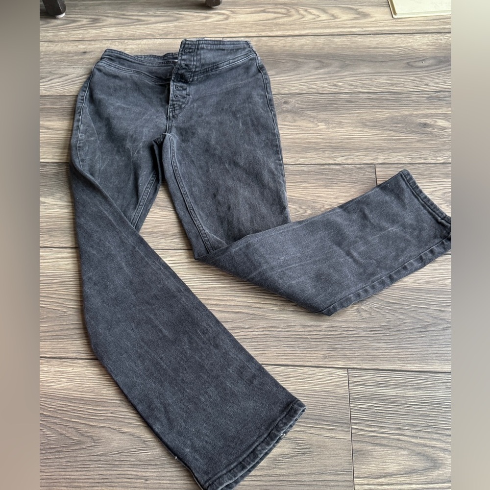 Free people High-Waisted Black skinny Denim Jeans size 26